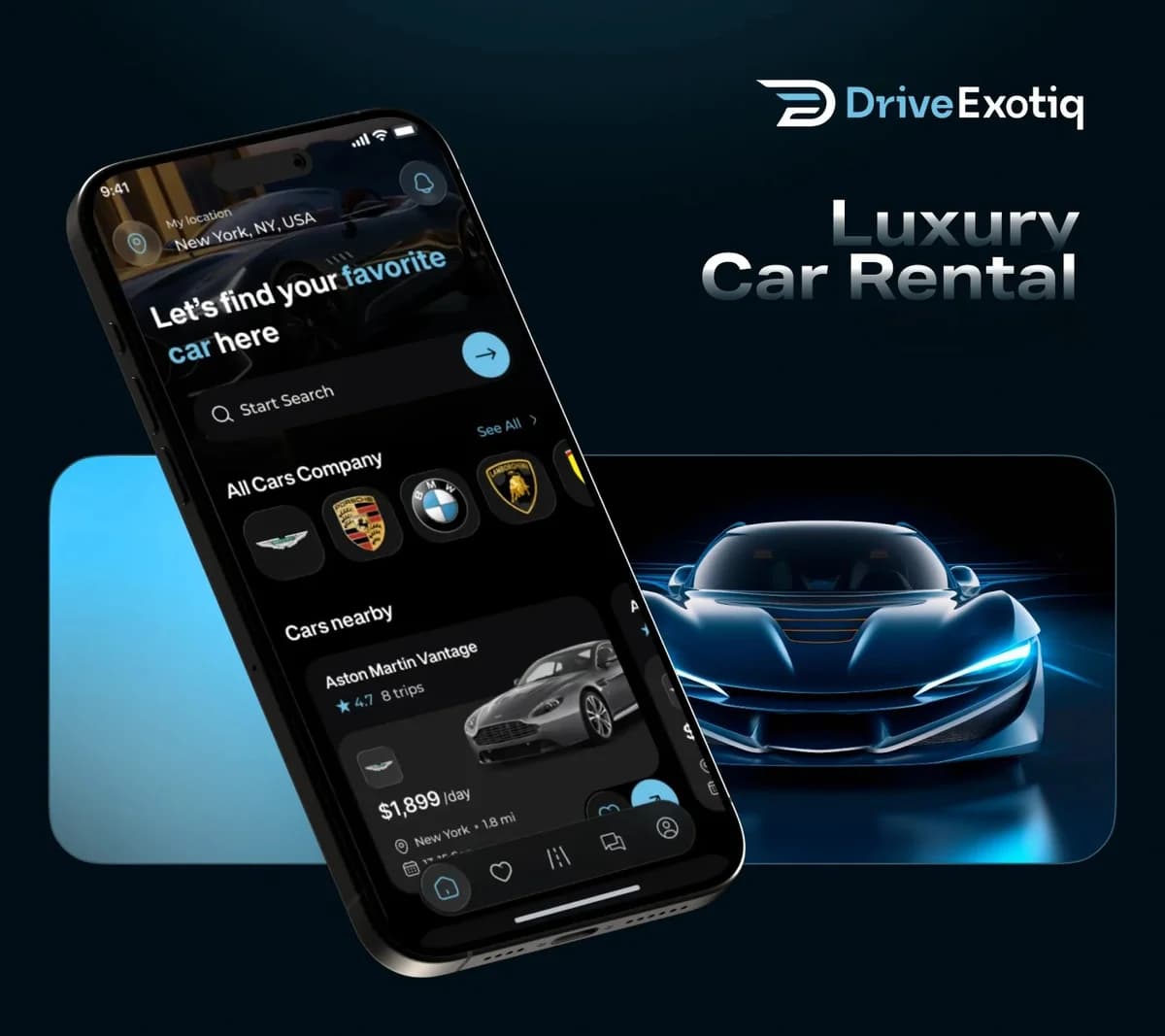 Exotic Car Rental Mobile App