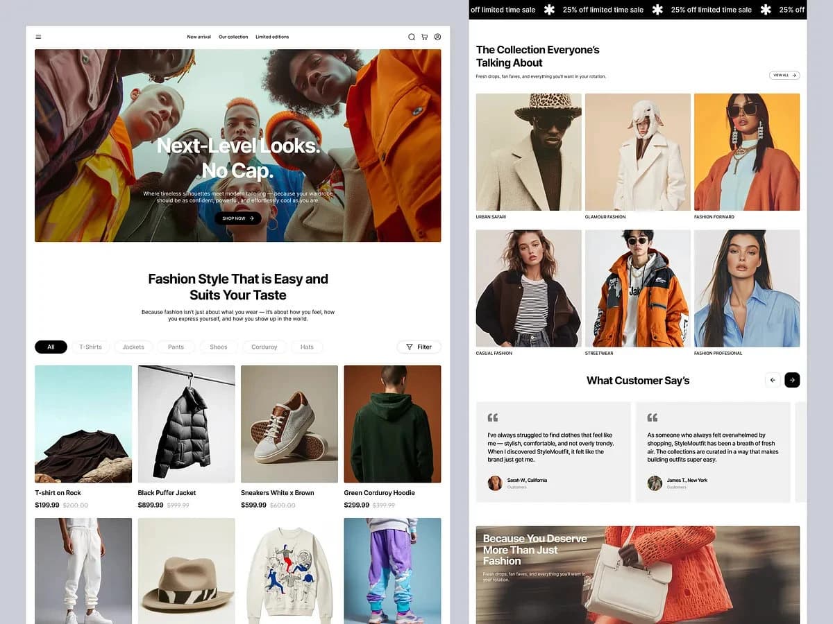 Modern Fashion E-Commerce Website